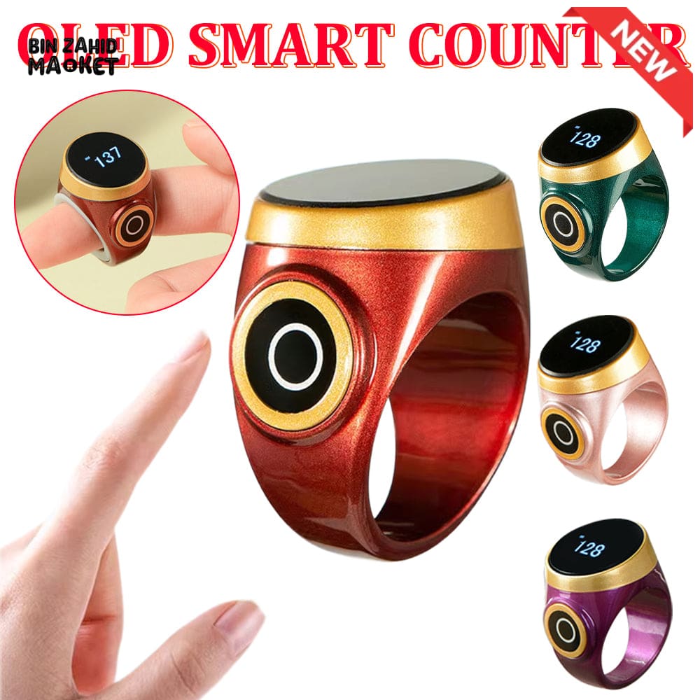 SMART WATERPROOF DIGITAL ZIKR TASBEEH RING