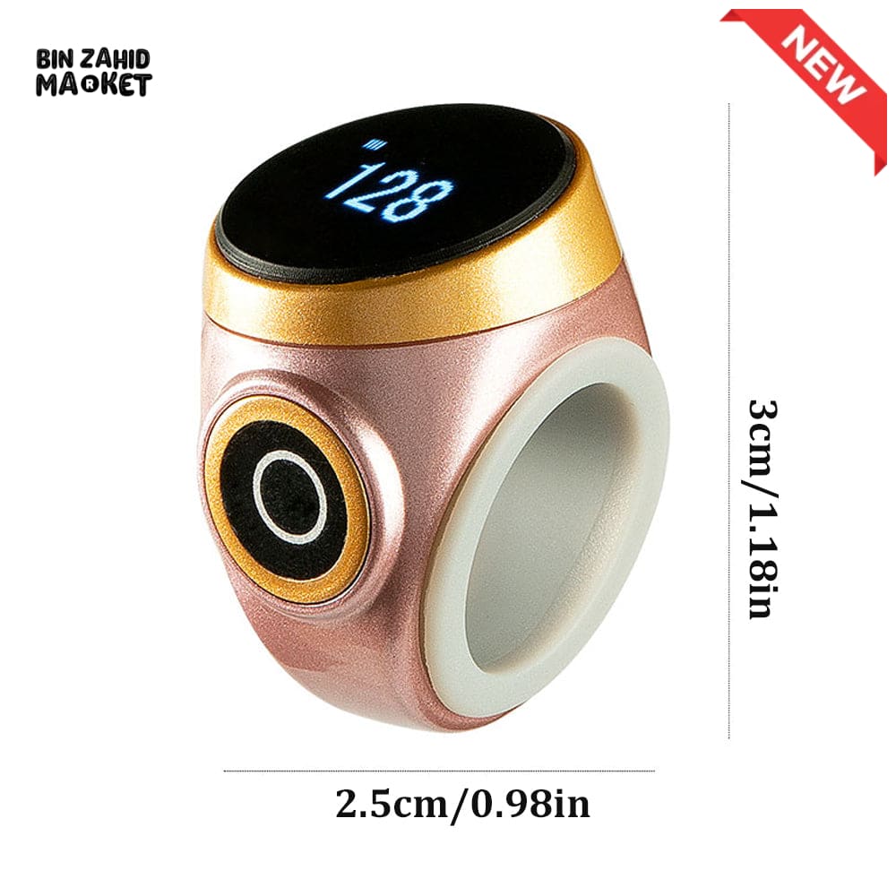 SMART WATERPROOF DIGITAL ZIKR TASBEEH RING
